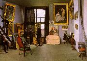 Frederic Bazille The Artist's Studio on the Rue de la Condamine oil painting picture wholesale